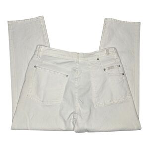 7 For All Mankind White Overlap Closure Jeans. Sz: 32